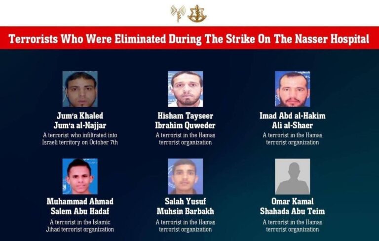 Gaza, Idf: “Uccisi 6 membri di Hamas in attacco a ospedale Nasser”
