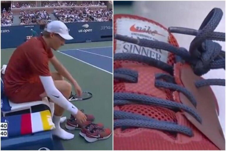 Sinner perde un set? Il problema sono… le scarpe