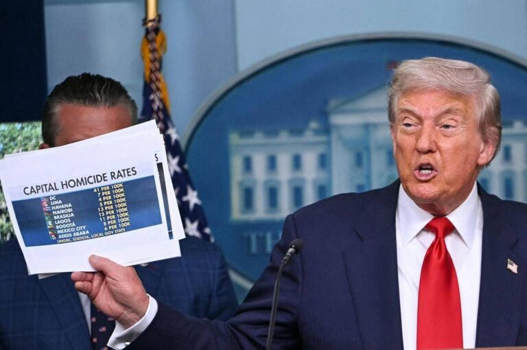 Trump annuncia le misure anti crimine per Washington: “Pronto a mandare i soldati”