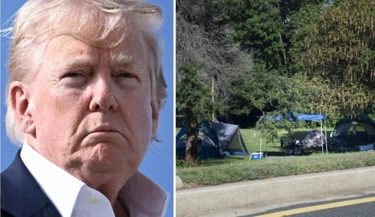 Usa, Trump contro i senzatetto: le foto e l’annuncio mentre va giocare