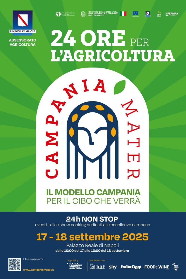 Agroalimentare, Palazzo Reale di Napoli ospita ‘Campania Mater’ per futuro del settore