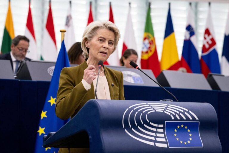 Stato dell’Unione, von der Leyen: “L’Europa combatte per suo futuro”