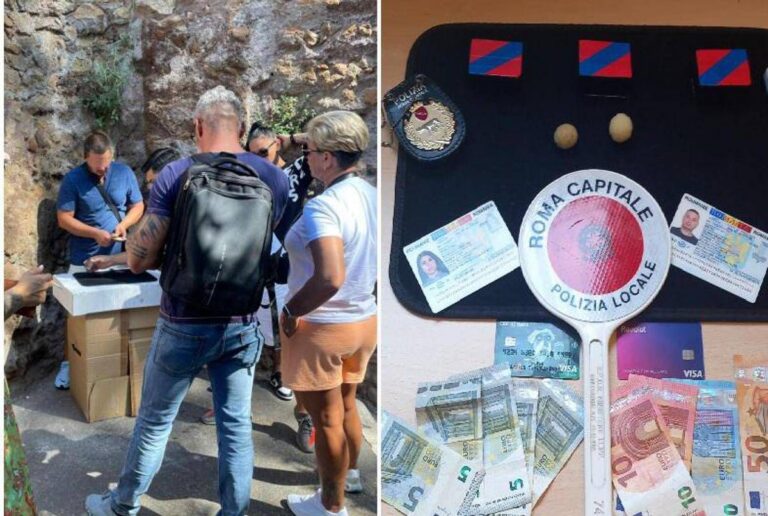 Truffa delle tre carte, arrestate 2 persone della ‘batteria del Colosseo’