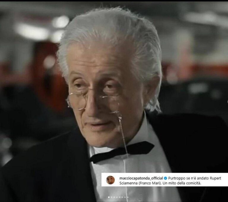 Morto a 83 anni Franco Mari, il Rupert Sciamenna di Maccio Capatonda