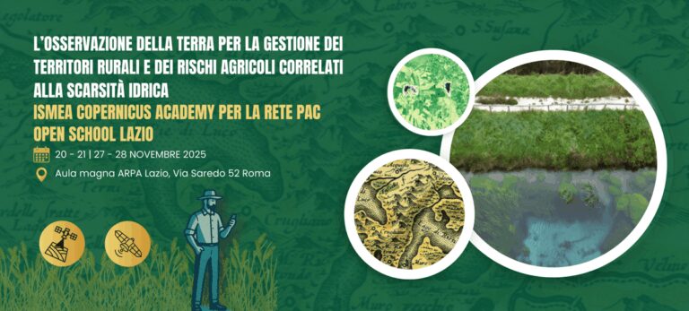 Ismea Copernicus Academy, al via Open school Lazio su osservazione Terra