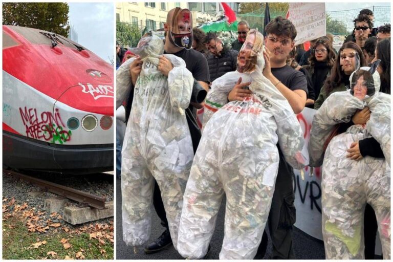 Studenti in sciopero, cortei in 50 città: a Torino scontri e disagi alla circolazione dei treni