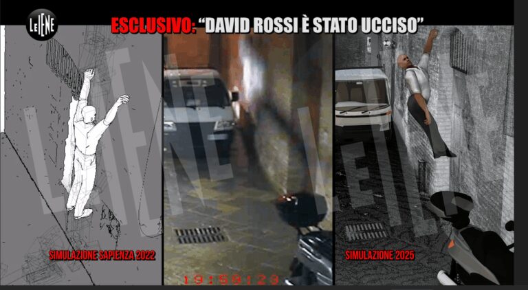“David Rossi è stato ucciso”, simulazione 3d sconfessa perizia suicidio: l’esclusiva a Le Iene
