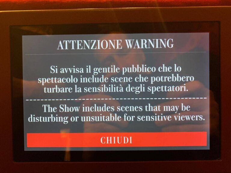 Scala, debutta l’alert: avvertimento agli spettatori sui contenuti sensibili