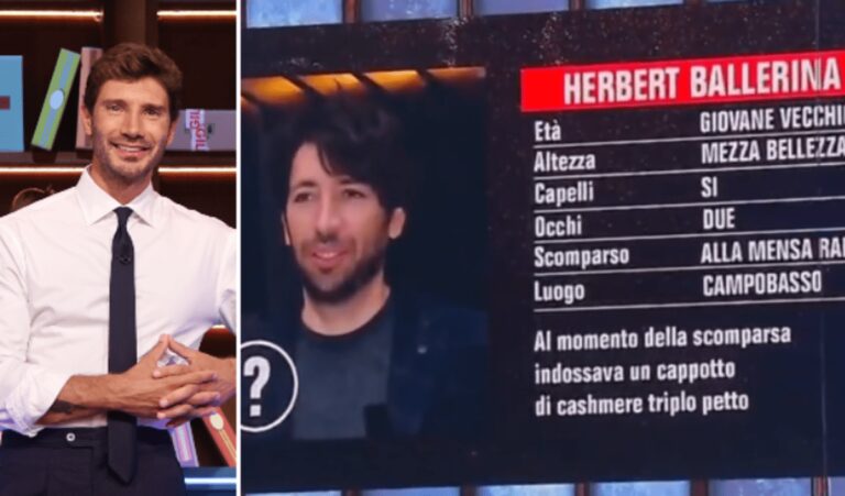 Affari Tuoi, ‘scomparso’ Herbert Ballerina: l’annuncio di Stefano De Martino