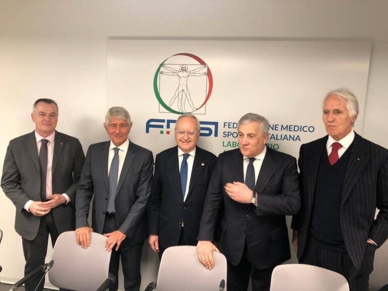 Doping, Tajani: “Accreditamento olimpico laboratorio è eccellenza italiana”