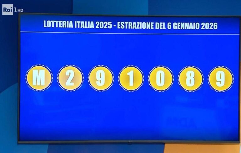 Lotteria Italia 2026, premio speciale da 300mila euro: il biglietto vincente