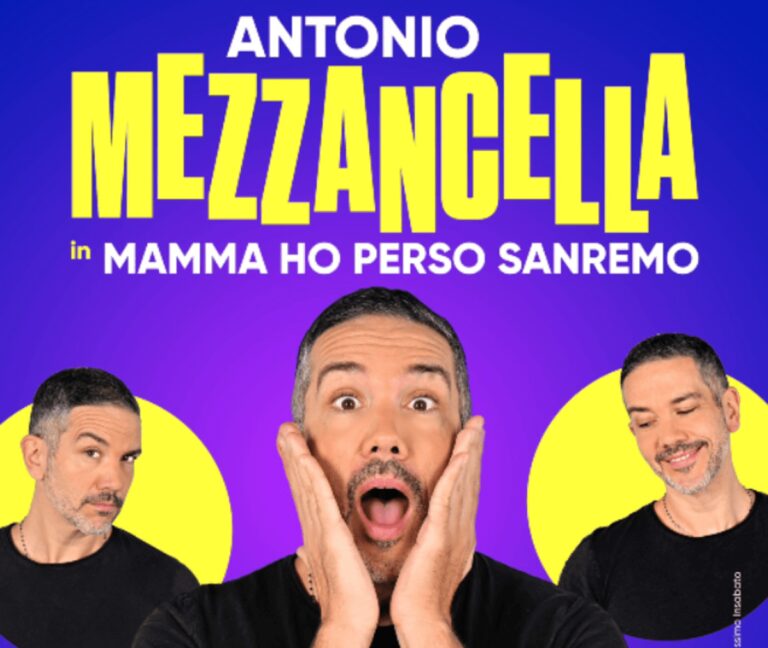 ‘Mamma ho perso Sanremo’, Mezzancella debutta al Brancaccio: il Festival diventa teatro