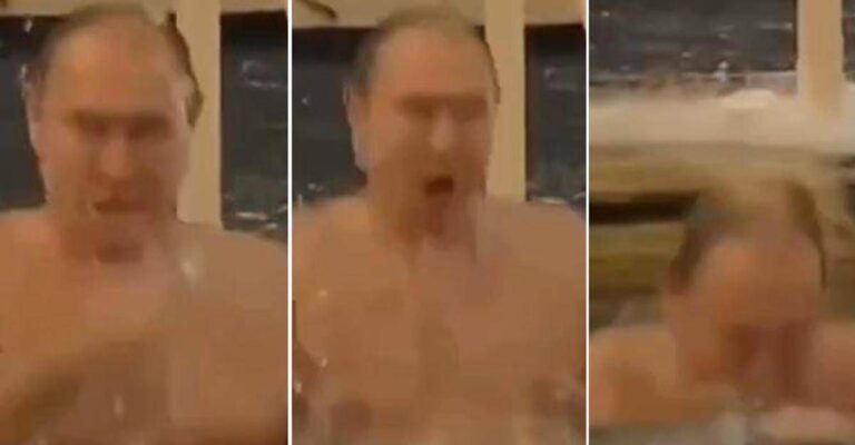 Putin, rito nell’acqua gelida per Epifania