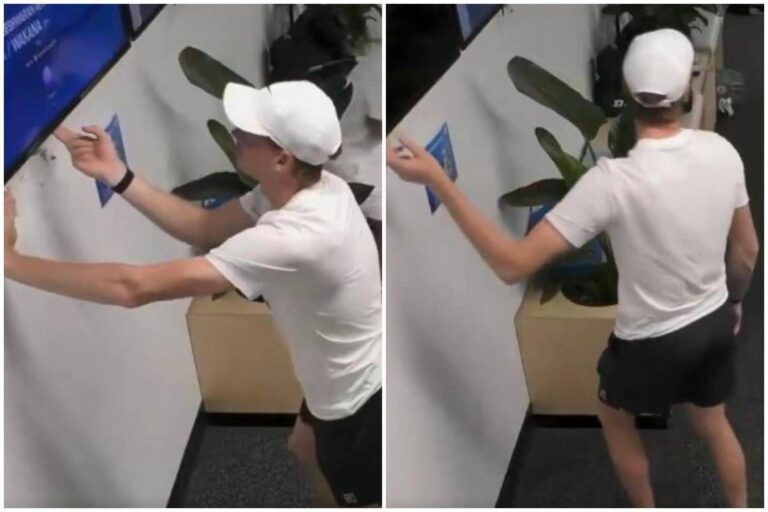 Sinner vuole vedere Musetti, ma ‘litiga’ con la tv agli Australian Open